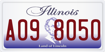 IL license plate A098050