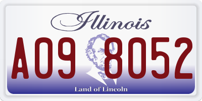 IL license plate A098052