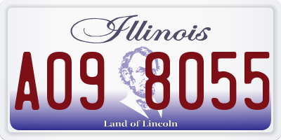 IL license plate A098055