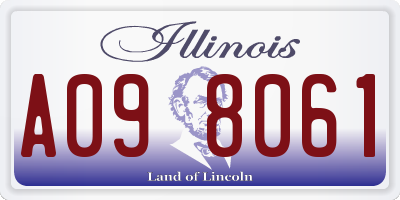 IL license plate A098061
