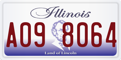IL license plate A098064