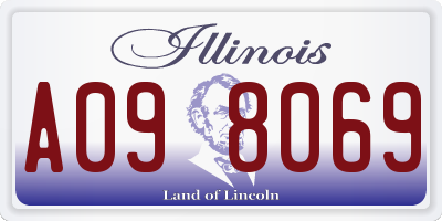 IL license plate A098069