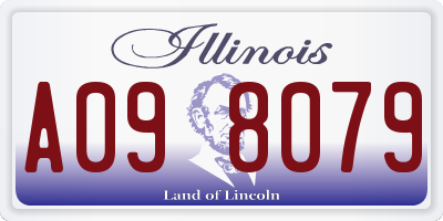 IL license plate A098079
