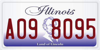 IL license plate A098095