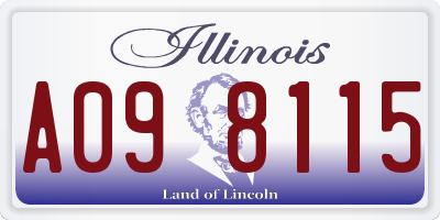 IL license plate A098115