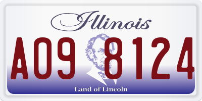 IL license plate A098124