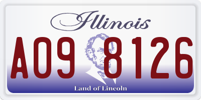 IL license plate A098126