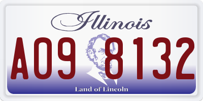 IL license plate A098132