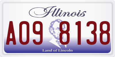 IL license plate A098138