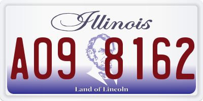 IL license plate A098162