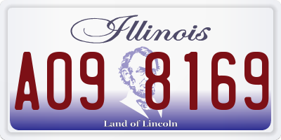 IL license plate A098169