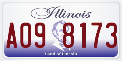 IL license plate A098173