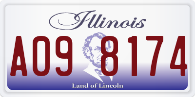 IL license plate A098174