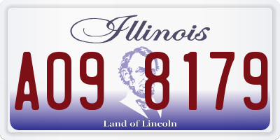 IL license plate A098179