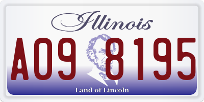 IL license plate A098195