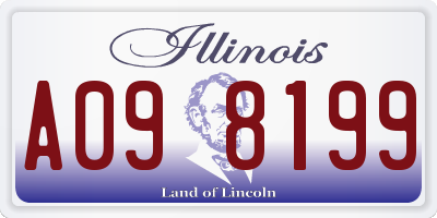 IL license plate A098199