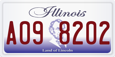 IL license plate A098202