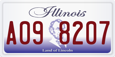 IL license plate A098207