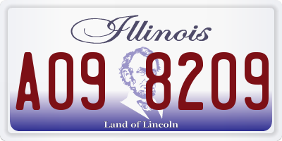 IL license plate A098209