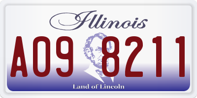 IL license plate A098211
