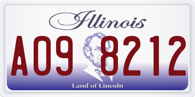 IL license plate A098212