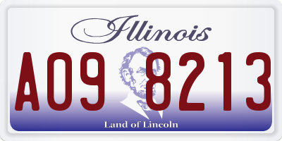 IL license plate A098213