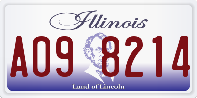 IL license plate A098214
