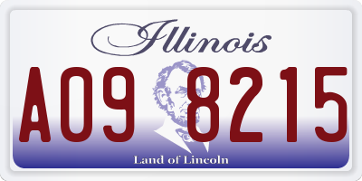 IL license plate A098215