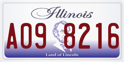 IL license plate A098216