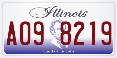IL license plate A098219