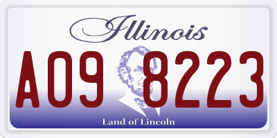 IL license plate A098223