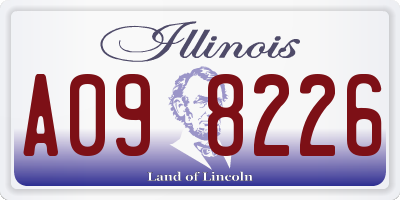IL license plate A098226