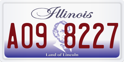IL license plate A098227