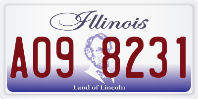 IL license plate A098231
