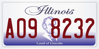 IL license plate A098232