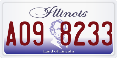 IL license plate A098233