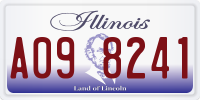 IL license plate A098241