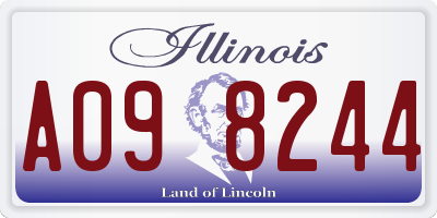 IL license plate A098244