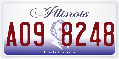 IL license plate A098248