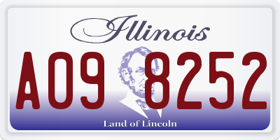 IL license plate A098252