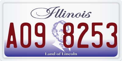 IL license plate A098253