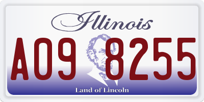 IL license plate A098255