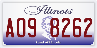 IL license plate A098262