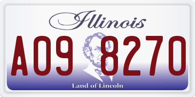 IL license plate A098270
