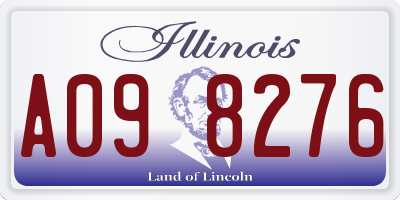 IL license plate A098276