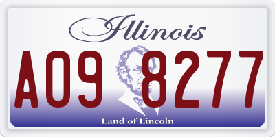 IL license plate A098277