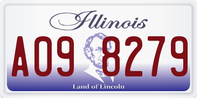 IL license plate A098279