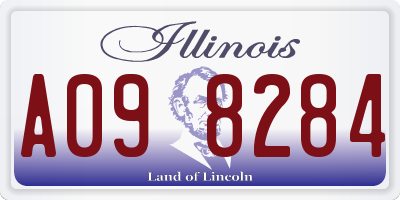 IL license plate A098284