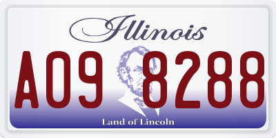 IL license plate A098288