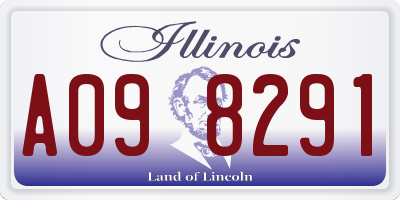 IL license plate A098291